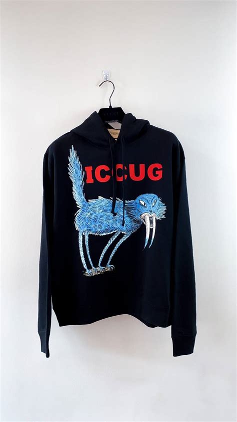 gucci animal print hoodie